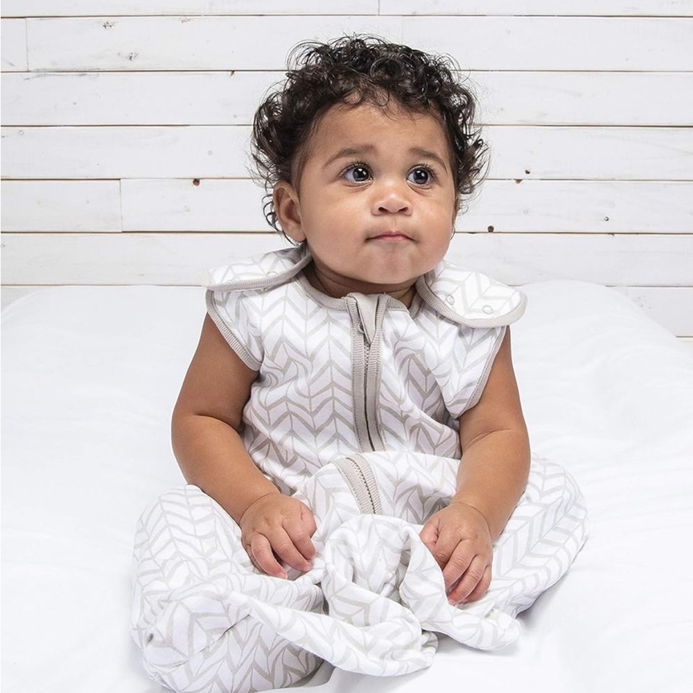 🆕TinyHuman 100% Organic Cotton Sleep Sack - Wearable Baby Blanket, Large